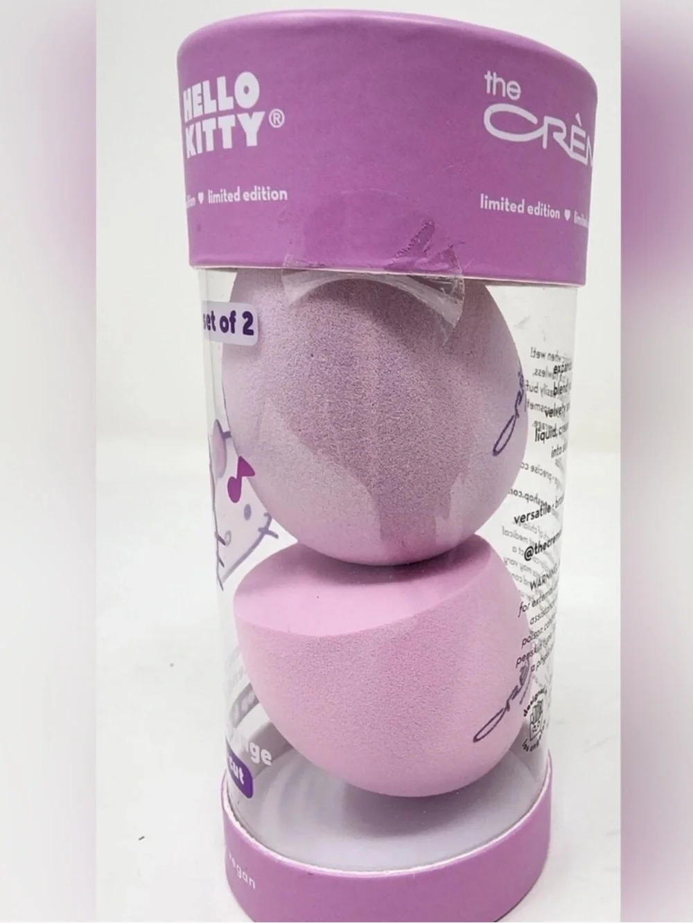 The Crème Shop x Hello Kitty Makeup Blending Sponge Duo Beauty Blender Set 2 pcs